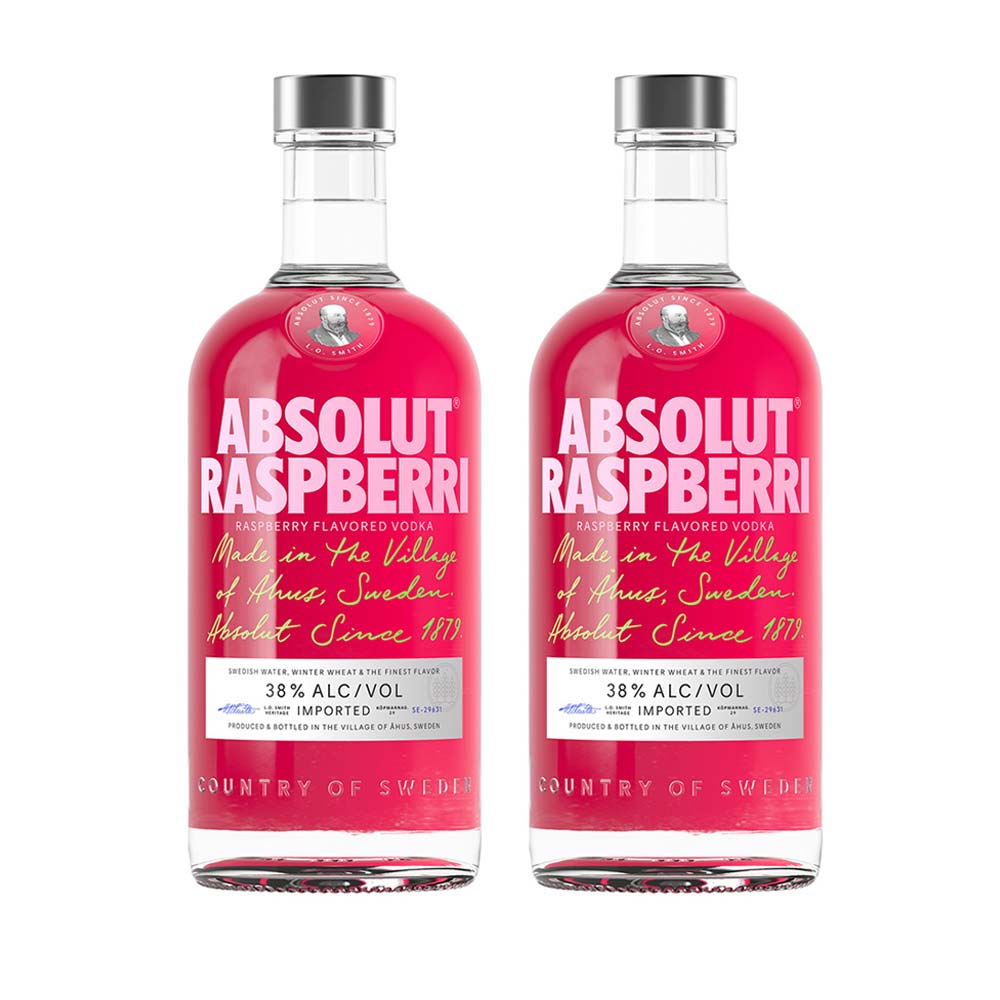 Pack Vodka ABSOLUT Raspberri Botella 700ml x 2un