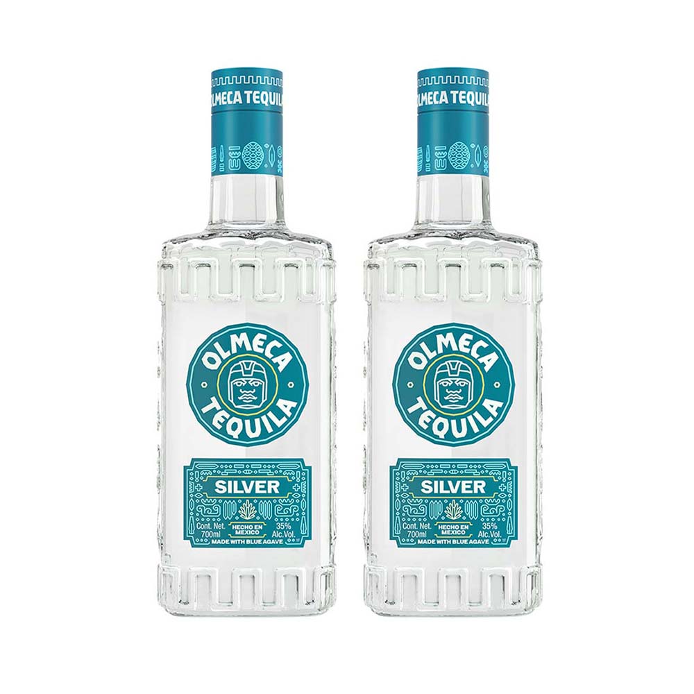 Pack Tequila OLMECA Blanco Botella 700ml x 2un