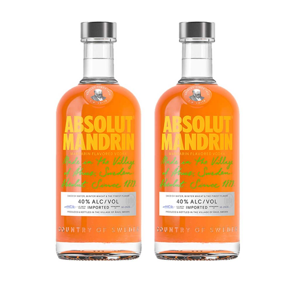 Pack Vodka Mandarin ABSOLUT Botella 700 ml x 2un